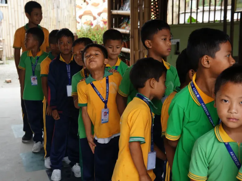 Students learning together at Maia Academy